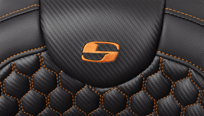 Saddlemen Roadsofa Orange Honeycomb Gel Seat & Backrest 2008-2025 Harley Touring