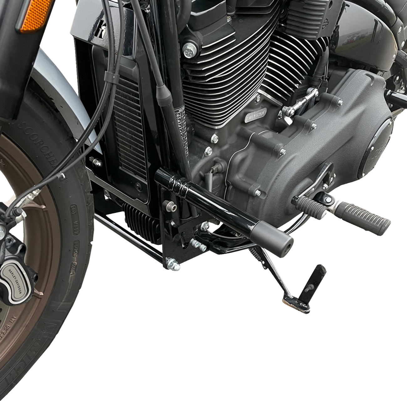 Kodlin Front Black Engine Guard fits 2018-2024 Harley Davidson Softail M8 FXBB