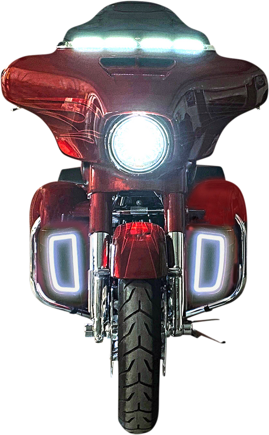 Custom Dynamics LED Lower Fairing Vent Light Inserts fits 2014-24 Harley Touring