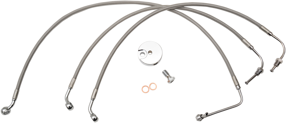 LA Choppers Ape Hanger Handlebar w/o ABS Brake Line Kit 2008-2013 Harley Touring