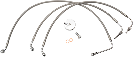 LA Choppers Ape Hanger Handlebar w/o ABS Brake Line Kit 2008-2013 Harley Touring