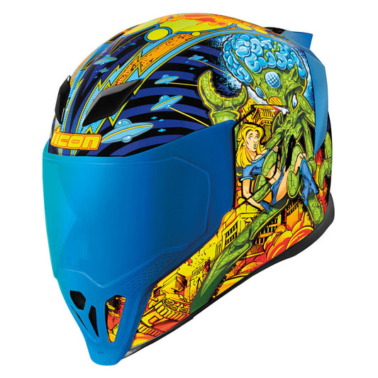 Icon Airflite Bugoid Blitz Unisex Adult Motorcycle Riding Full Face Helmet