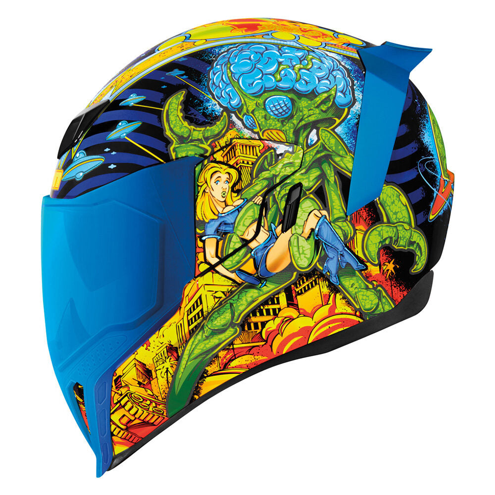 Icon Airflite Bugoid Blitz Unisex Adult Motorcycle Riding Full Face Helmet