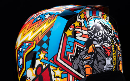 Icon Airflite Flyboy Unisex Adult Motorcycle Street Bike Race Full Face Helmet