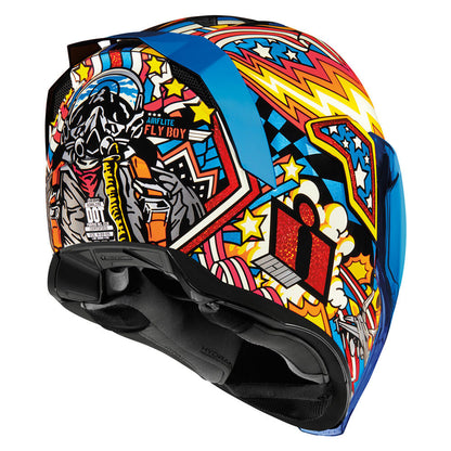 Icon Airflite Flyboy Unisex Adult Motorcycle Street Bike Race Full Face Helmet