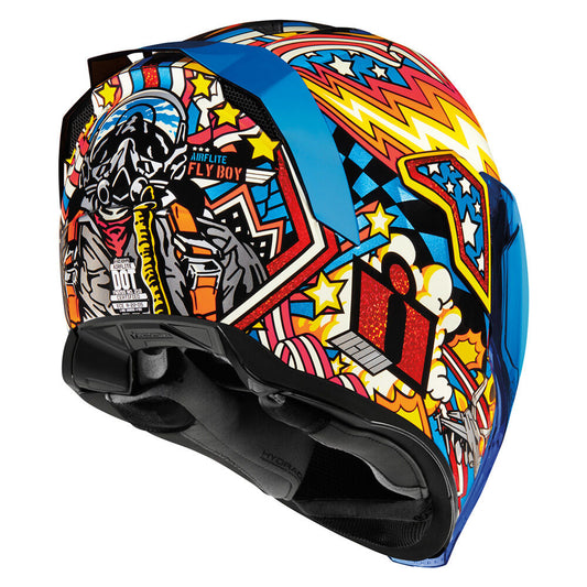 Icon Airflite Flyboy Unisex Adult Motorcycle Street Bike Race Full Face Helmet