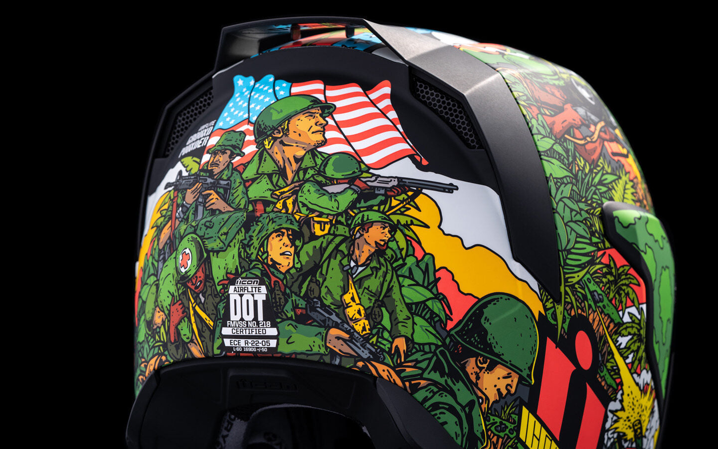 Icon Airflite Groundpounder Unisex Adult Full Face Motorcycle Street Helmet