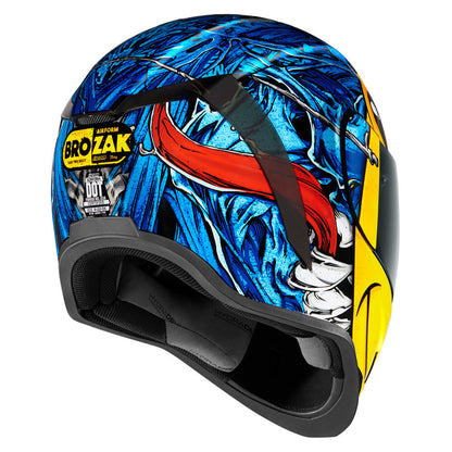 Icon Airform Dino Fury Blue MIPS Unisex Adult Motorcycle Street Full Face Helmet