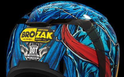Icon Airform Dino Fury Blue MIPS Unisex Adult Motorcycle Street Full Face Helmet
