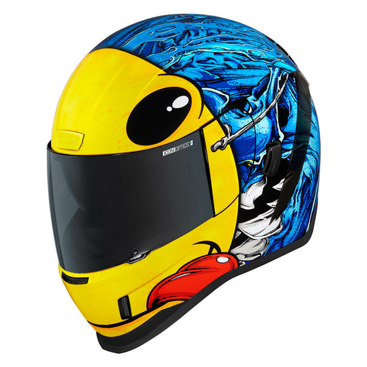 Icon Airform Dino Fury Blue MIPS Unisex Adult Motorcycle Street Full Face Helmet