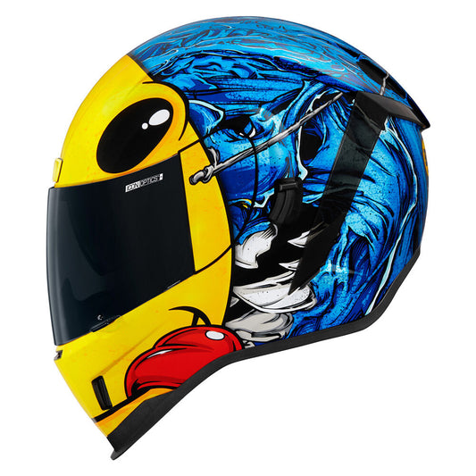 Icon Airform Dino Fury Blue MIPS Unisex Adult Motorcycle Street Full Face Helmet