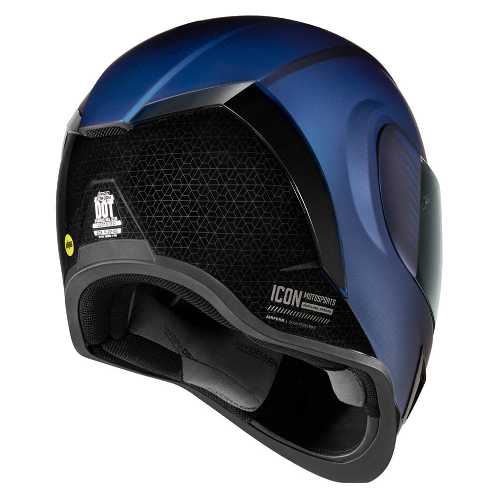 Icon Airform Counterstrike MIPS Blue Unisex Adult Motorcycle Full Face Helmet