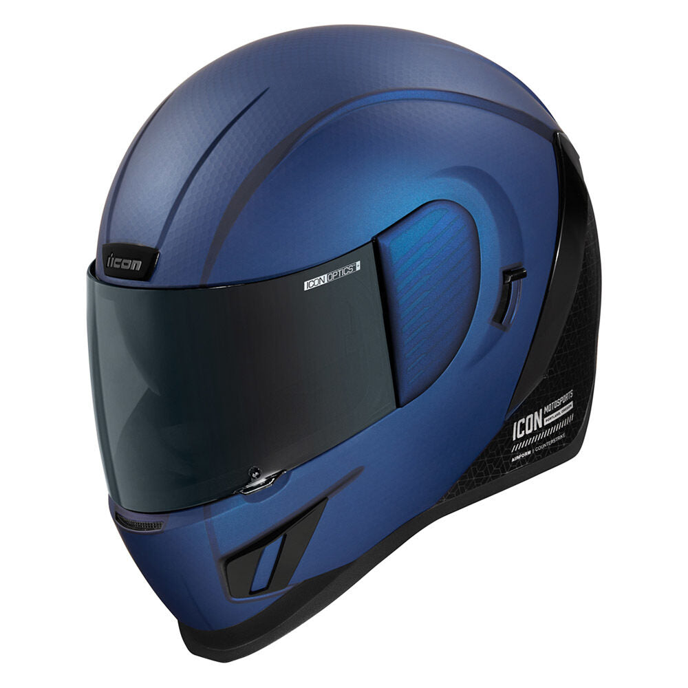 Icon Airform Counterstrike MIPS Blue Unisex Adult Motorcycle Full Face Helmet