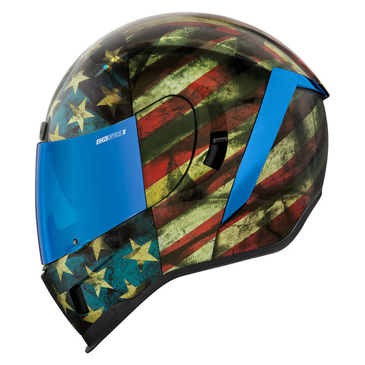 Icon Airform Old Glory Unisex Adult Street Riding Motorcycle Full Face Helmet