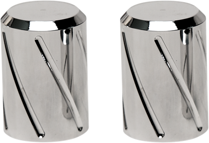 Pro Pad Spiral Chrome Long Magnetic Docking Station Caps 2009-23 Harley Touring