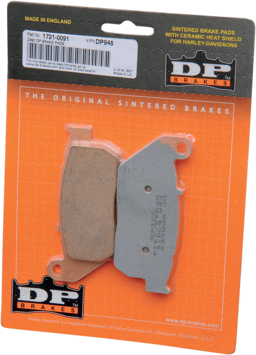 Dp Brakes Sintered Metal Front Brake Pad Set for 2004-2013 Harley Sportster