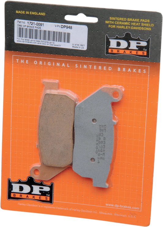 Dp Brakes Sintered Metal Front Brake Pad Set for 2004-2013 Harley Sportster