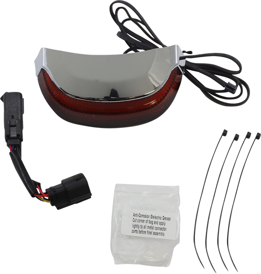 Ciro 40173 Lightstrike Red Lens Crown LED Taillight for 2014-2023 Harley Touring