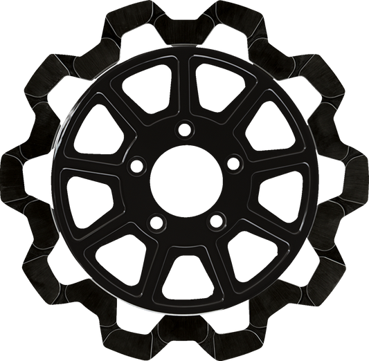 Lyndall Racing 9-Spoke Black Rear Brake Rotor fits 2014-2024 Harley Touring