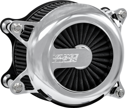 Vance & Hines VO2 Chrome Rogue Air Filter Kit for 2023-26 Harley Touring Softail