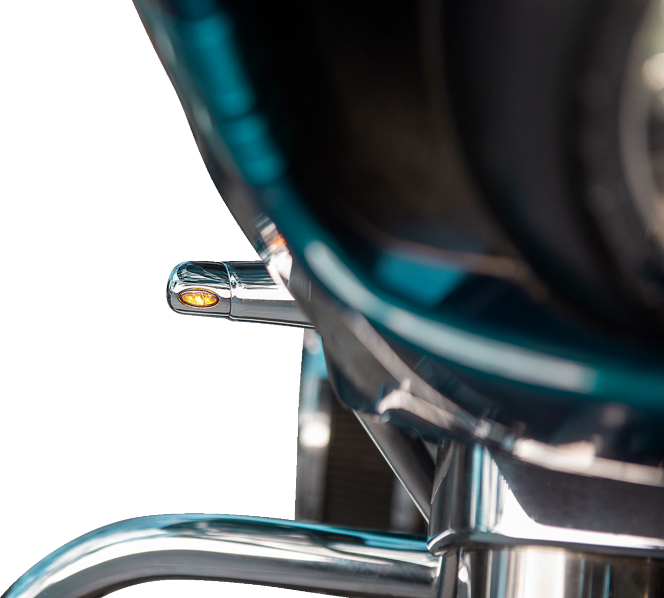 Kodlin Elypse LED Chrome Front Turn Signals for 2015-2024 Harley Touring Softail