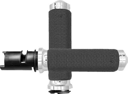 Avon Memory Foam Chrome TBW Handlebar Grips for 2023-2025 Harley Touring Softail