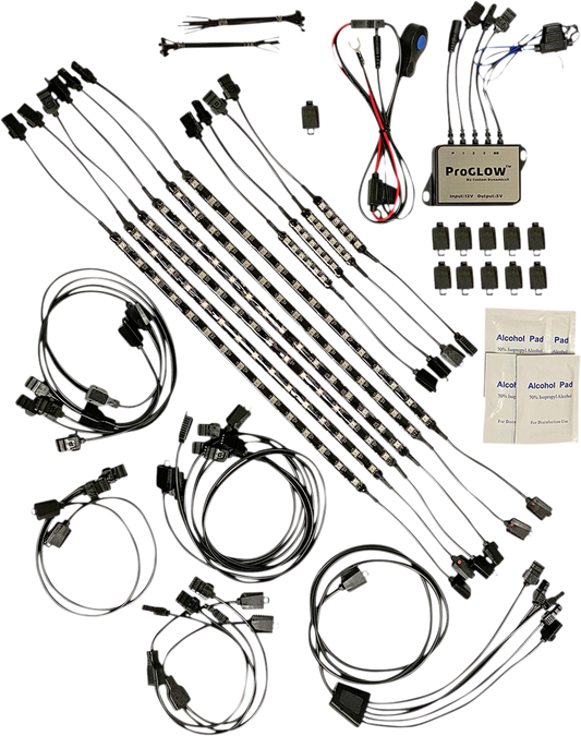 Custom Dynamics ProGLOW Color Changing LED Full Motorcycle Accent Light Kit