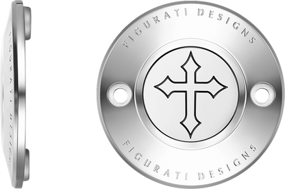 Figurati Designs Cross Stainless Steel Timing Cover for 2017-2023 Harley M8