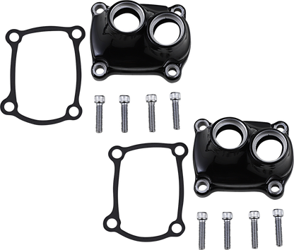 Drag Specialties Black Lifter Block Covers 2017-2024 Harley M8 Touring Softail