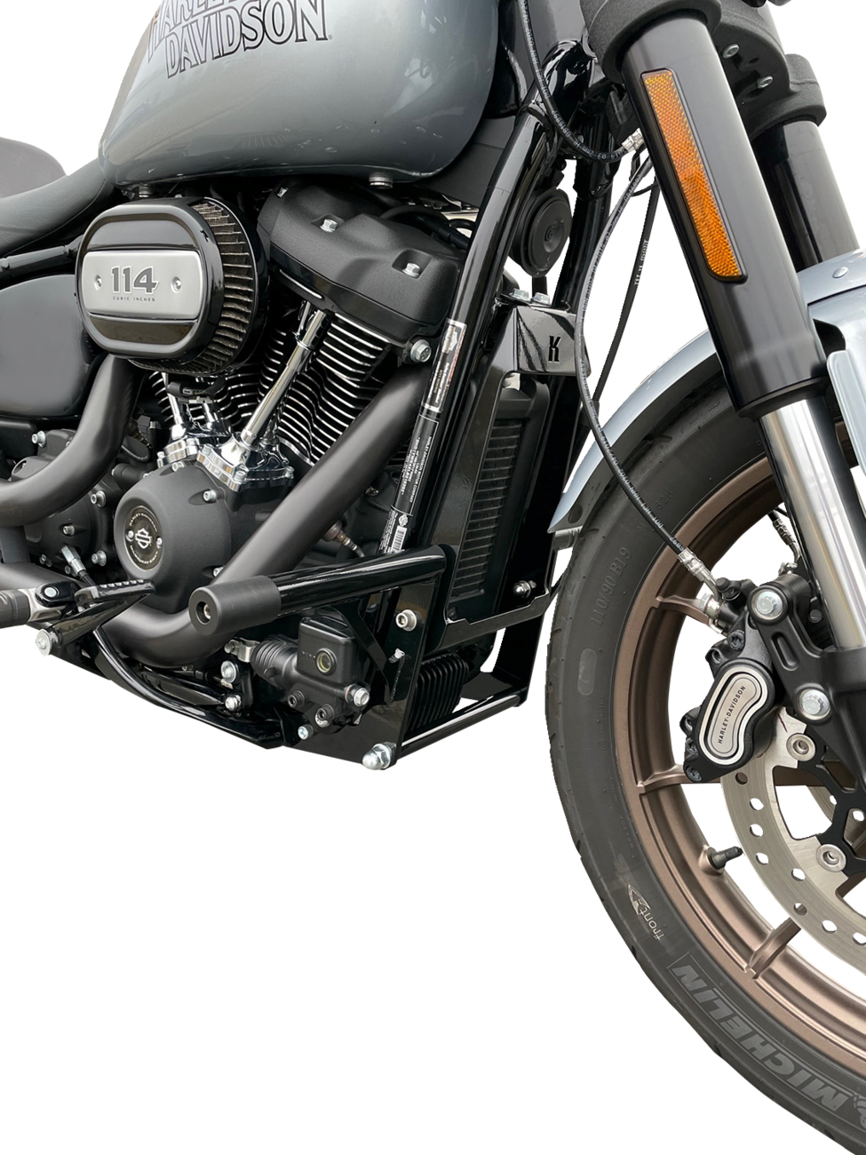 Kodlin Front Black Engine Guard fits 2018-2024 Harley Davidson Softail M8 FXBB