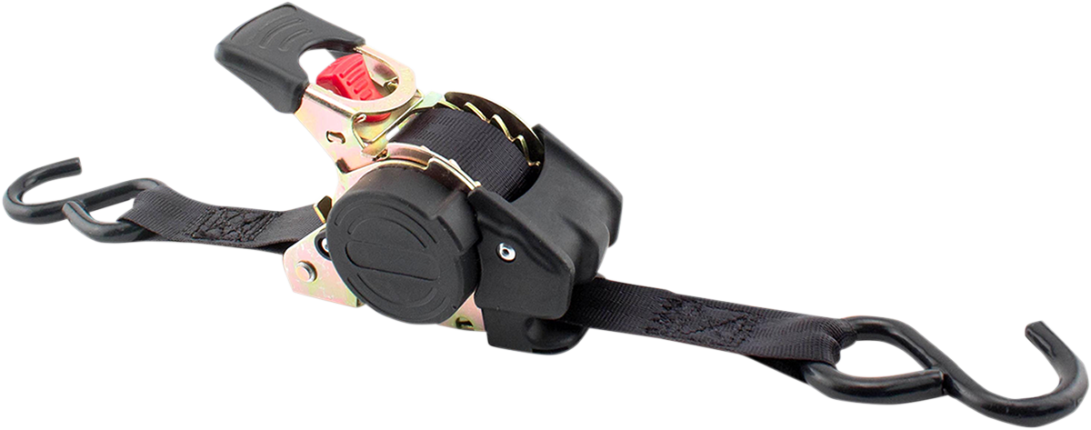Erickson 6' Retractable S-Hook Ratchet Tie Downs Motorcycle ATV Snow Street UTV