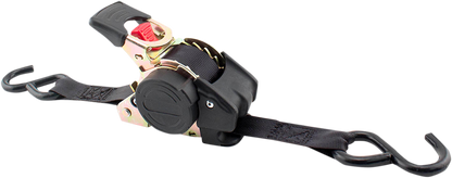 Erickson 6' Retractable S-Hook Ratchet Tie Downs Motorcycle ATV Snow Street UTV
