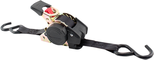 Erickson 6' Retractable S-Hook Ratchet Tie Downs Motorcycle ATV Snow Street UTV