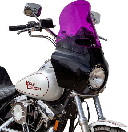 Klock Werks 15" Kolor Flare Purple Road Warrior Fairing Motorcycle Windshield