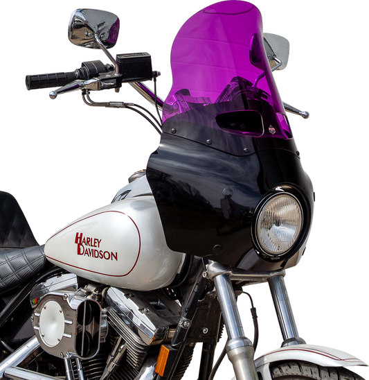 Klock Werks 15" Kolor Flare Purple Road Warrior Fairing Motorcycle Windshield