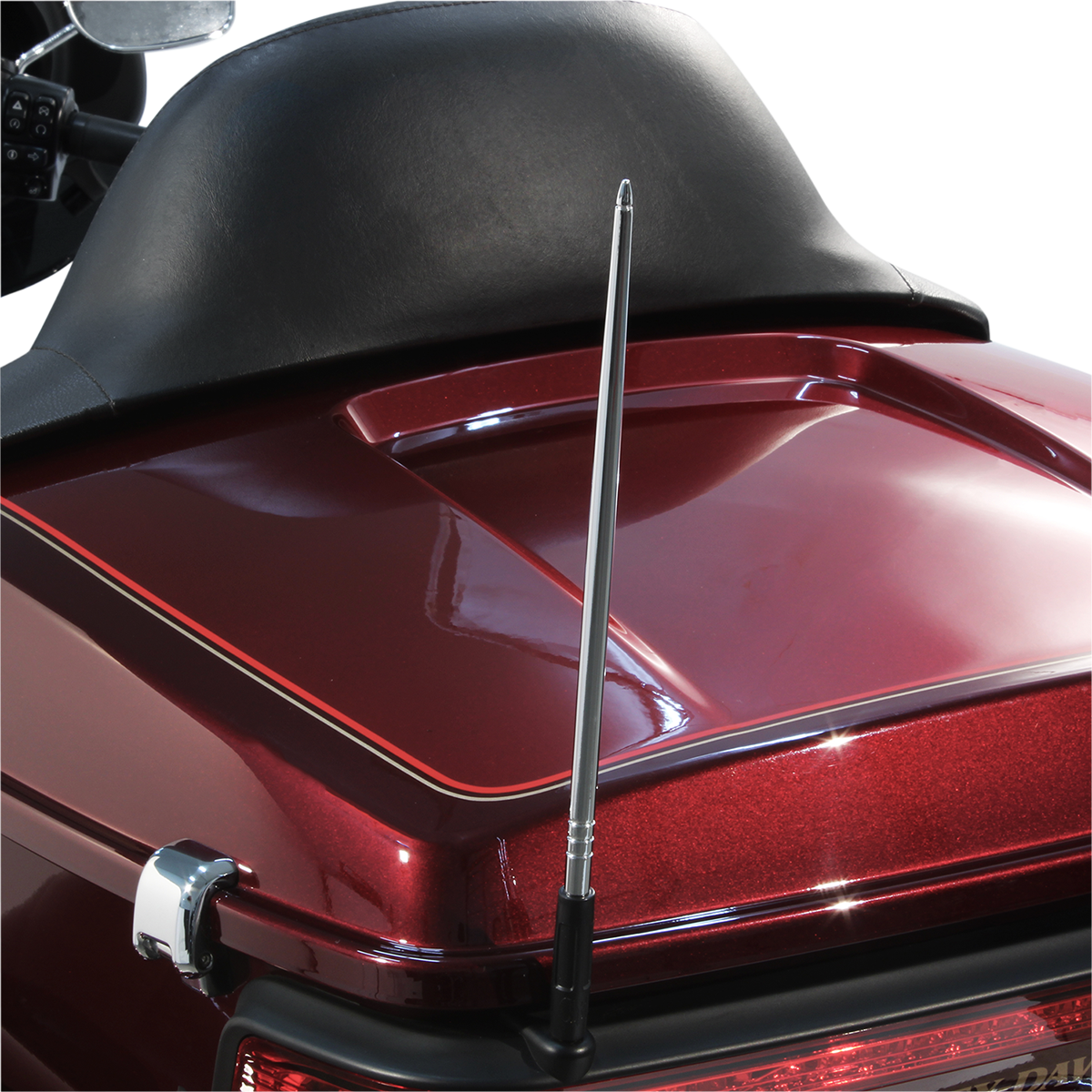 Ciro Chrome 12" High Caliber Flexible Radio Antenna 1989-2024 Harley Touring