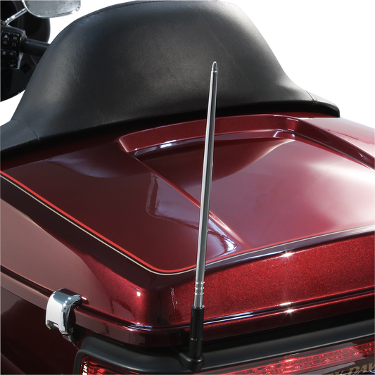 Ciro Chrome 12" High Caliber Flexible Radio Antenna 1989-2024 Harley Touring