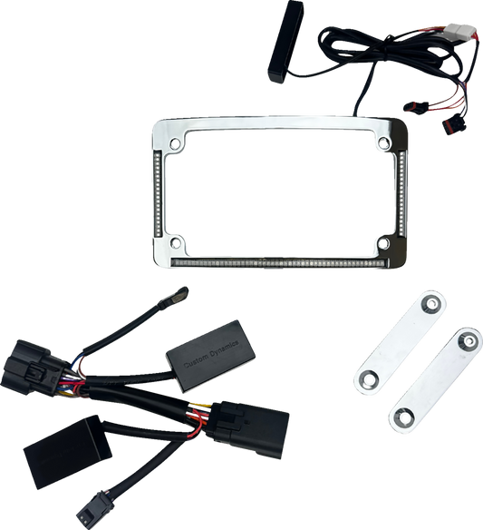 Custom Dynamics All-In-One LED License Plate Frame fits 2023-2025 Harley Touring