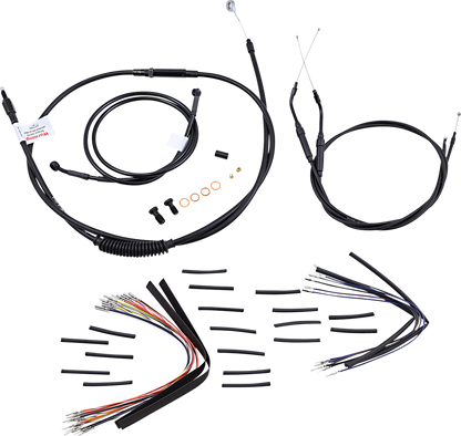 Burly Brand 16" Ape Hanger Handlebar Cable Kit 1998-2005 Harley Dyna Models