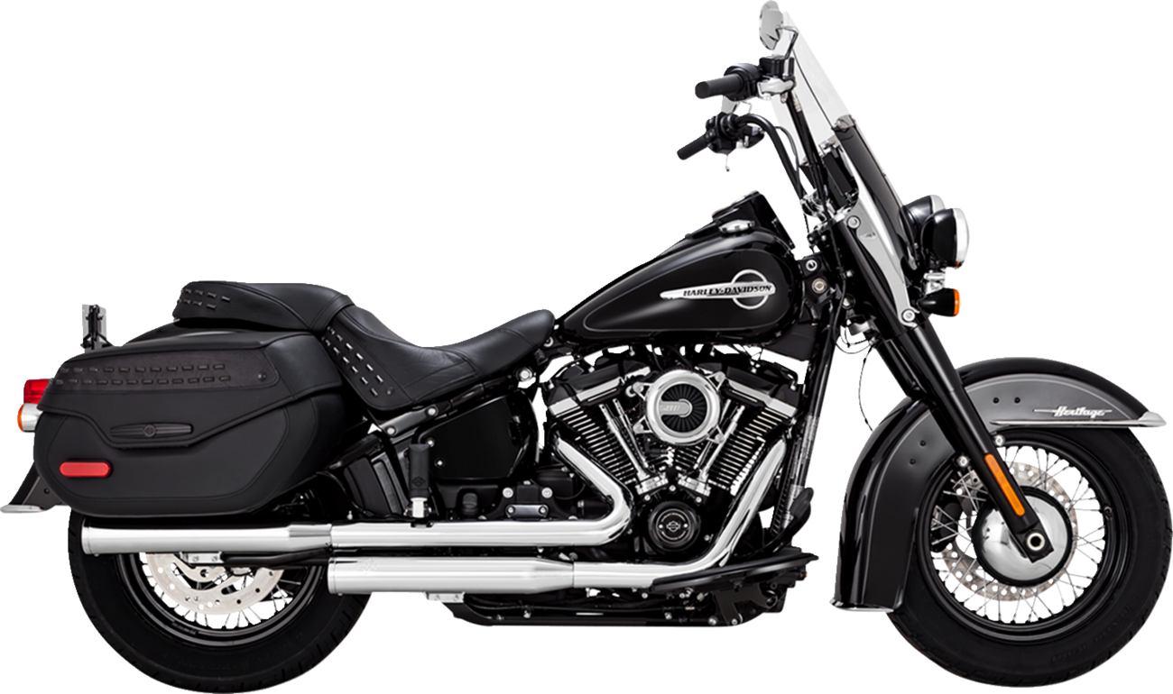 Vance & Hines Chrome 3" Eliminator 300 Slip On Mufflers 2018-2022 Harley FLHC