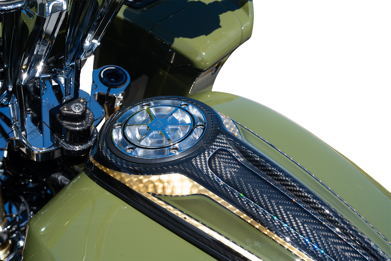Kodlin Ascent Pro Chrome Gas Fuel Cap fits 2023-2026 Harley Road Street Glide