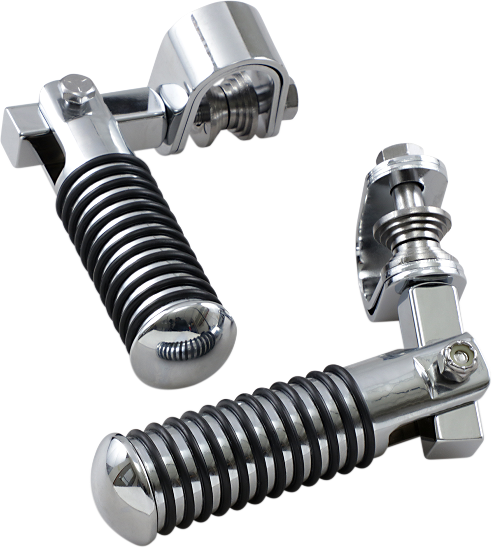 Drag Specialties  Chrome Footpeg Clamp Mounts fits Harley Davidson Touring FLHT