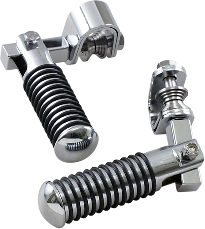 Drag Specialties  Chrome Footpeg Clamp Mounts fits Harley Davidson Touring FLHT
