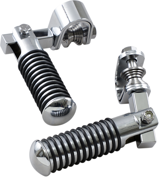 Drag Specialties  Chrome Footpeg Clamp Mounts fits Harley Davidson Touring FLHT