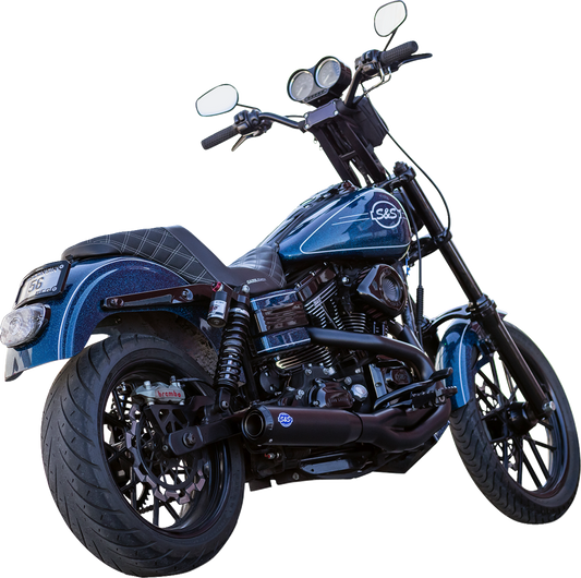 S&S Cycle 2-into-1 Qualifier Exhaust System for 2006-2007 Harley Dyna FXD FXDB