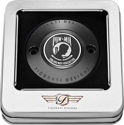 Figurati Designs POW-MIA Black Timing Points Cover for 2017-2023 Harley M8
