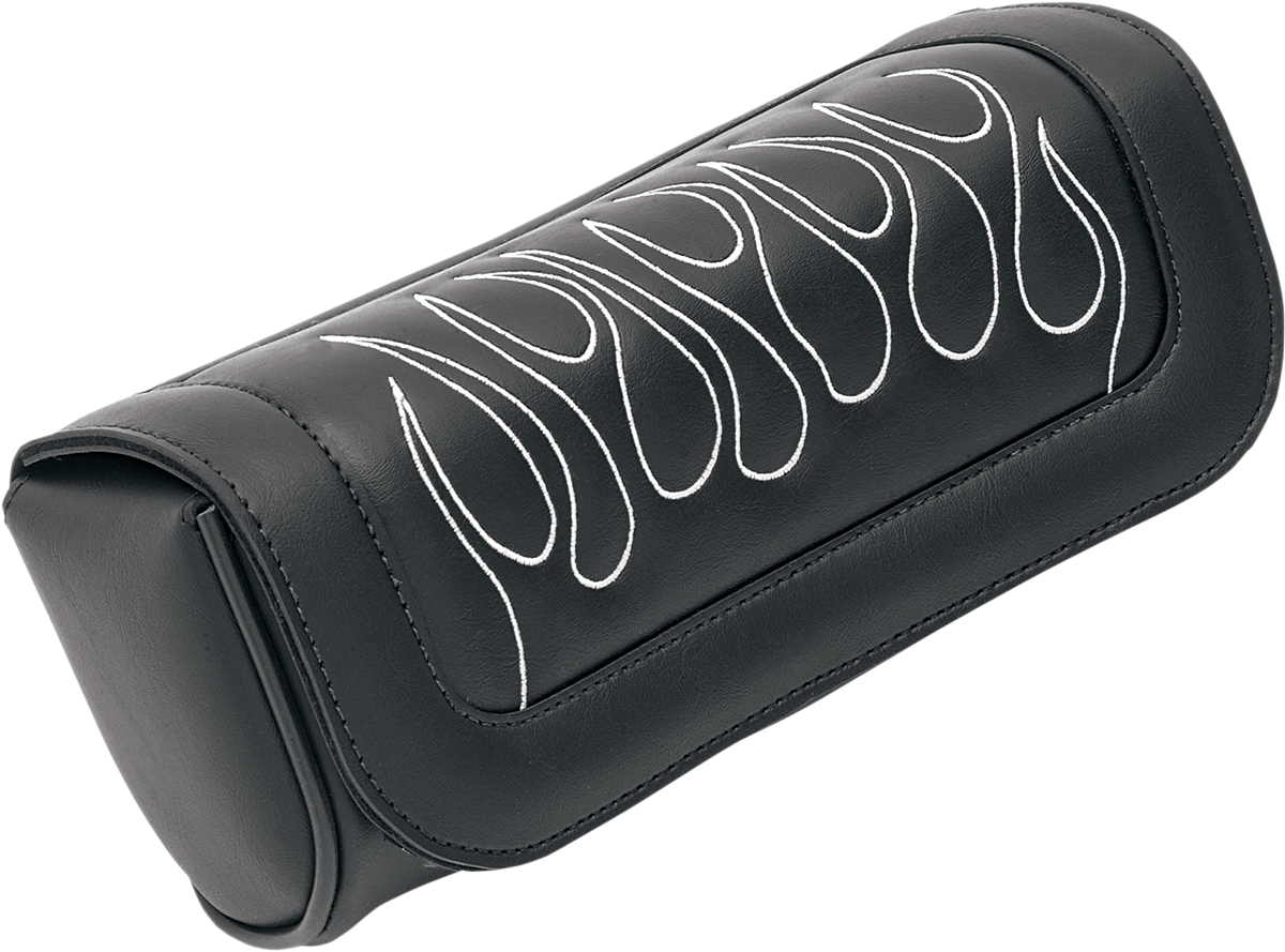 Saddlemen Silver Flame Highwaymen Tattoo Front Fork Tool Pouch Bag for Harley