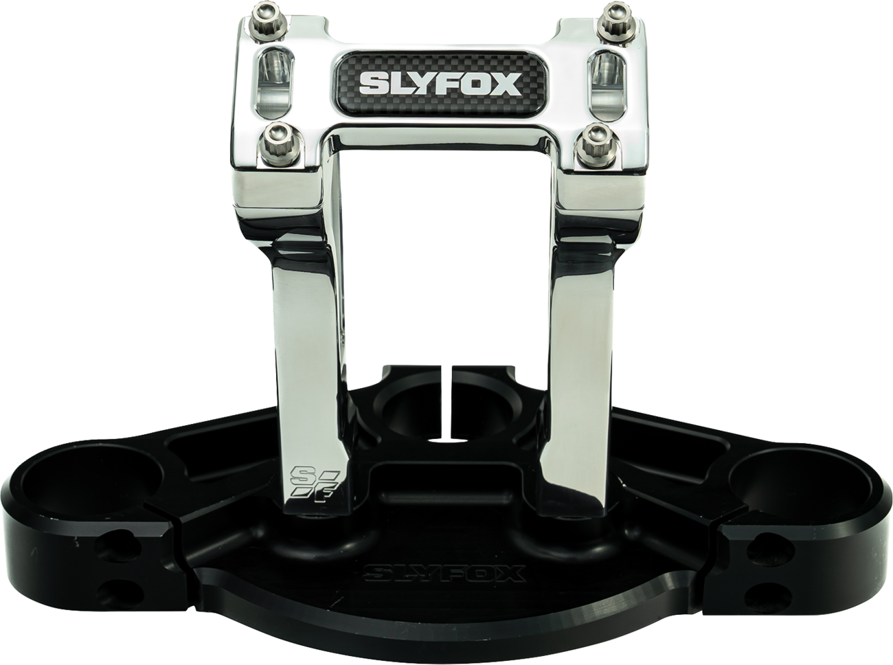 Slyfox 6" Raw 1-1/8" Clamping Pullback Handlebar Riser Kit for Harley Davidson