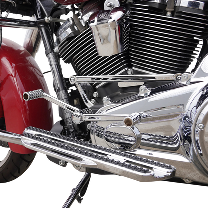 Arlen Ness Chrome SpeedLiner Heel-Toe Foot Control Kit for 99-26 Harley Touring