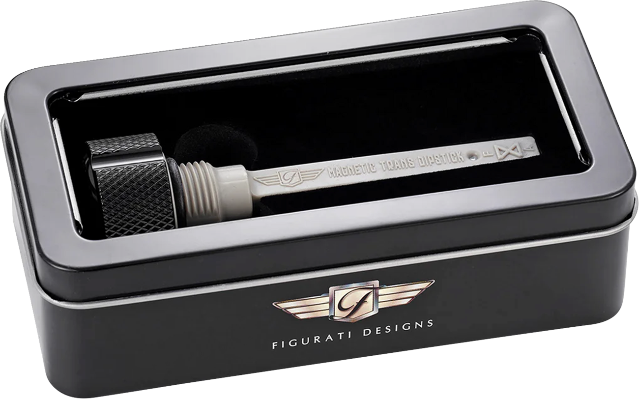 Figurati Designs Knurled Magnetic Transmission Dipstick fits 2017-2024 Harley M8